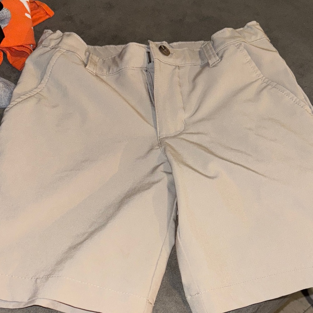 Wonder Nation Girl’s Beige Flat Front Shorts